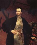 Portrait of Prince Mikhail Obolensky Karl Briullov